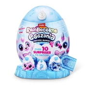 Rainbocorns Eggzania Frozen Mania 9.5 inch by ZURU - Plush Surprise Unboxing with Animal Soft Toy for Kids Ages 3+