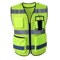 thumbnail image 4 of Chaleco Reflectante de Seguridad de Visibilidad, tirarere de Visibilidad, Hombres Y Mujeres, Trabajo, , , Topógrafo, Guardia de Cola Chaleco reflectante de seguridad, 4 of 8