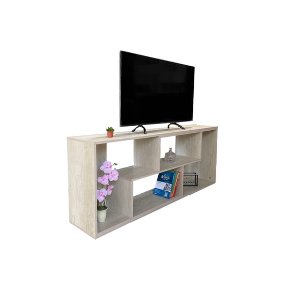 Mueble PARA TV DECOMOBIL Mesa centro de entretenimiento encino polar
