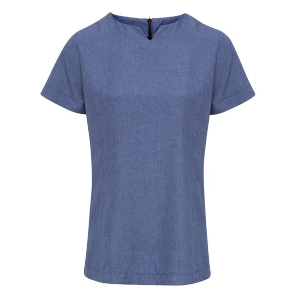Premier - Camiseta modelo Viola para mujer (Azul moteado)