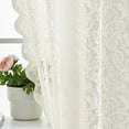 thumbnail image 6 of IEPOFG Fashion Home Decor Woven Sheer Curtains Light Filtering Curtain Panel, 1-Piece, White, 55" W x 63" L, 6 of 8