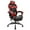Red, variant on Gaming Chair, Seenda Video Game Chair with Footrest and Lumbar Support, Ergonomic Computer Chair Height Adjustable with Swivel Seat and Headrest, White