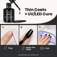 thumbnail image 4 of Beetles Black Gel Polish, 15ML Audrey Black Gel Nail Polish, Soak-Off UV LED, Long-Lasting Fall Nails Art for Salon and DIY Manicure, 4 of 9