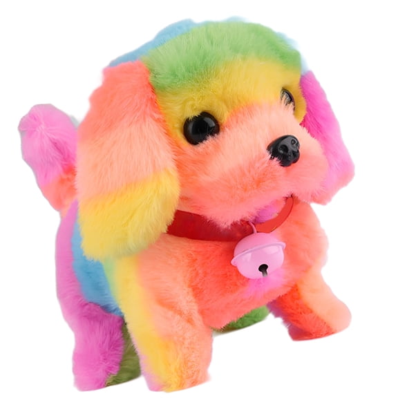 Electric Robot Dog Life Like Walking Plush Dog Fun Learning Toy For Preschool Kids Early Learning and Entertainment Fun