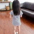 thumbnail image 4 of WOLLED 1-6 Years Girls Cotton Princess Dresses for Kids Baby Crewneck Striped A-Line Dress Toddler Summer Short Sleeve Sundress Dresses for Girls, 4 of 9