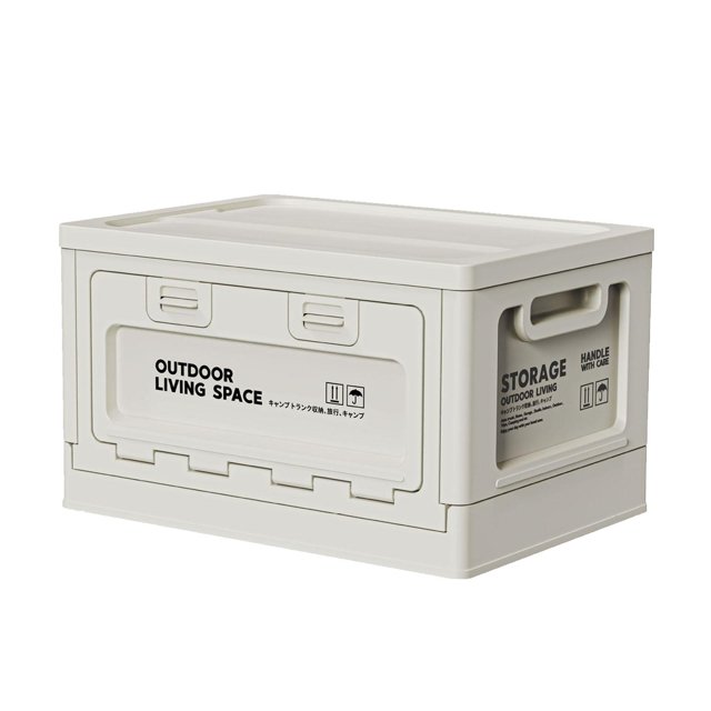 Contenedor de almacenamiento plegable, caja de almacenaje para acampar de 27L, para Picnic, barbacoa, mochilero