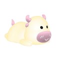 thumbnail image 1 of fsxdhpcsgfc Cute Cow Night Light Portable Silicone Animal Lamp For Bedroom Color Changing Led Light With Sensor Control For Kids Plug in Emergency Power Light Car Lights Cute Night Light for Adults, 1 of 4