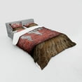 thumbnail image 3 of Ambesonne Vintage Bedding Set 3 Pcs, Rustic Old Grunge Map, Twin, Cinnamon Pale Grey, 3 of 3
