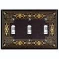 thumbnail image 1 of Metal Light Switch Plate Cover Elegant Victorian Floral Frame Black FRA061, 1 of 13