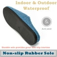 thumbnail image 3 of cosyone1997 Fuzzy Two-Tone Slippers for Women Memory Foam House Shoes with Non-slip Sole for Indoor and Outdoor Comfort, 3 of 5