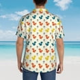 thumbnail image 6 of Xecao Colorful Squirrel print Hawaiian shirt - a stylish short-sleeve button-down for men, perfect for casual beach and tropical outings., 6 of 9