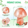 thumbnail image 3 of Bearachild 20Pcs Mushroom Statue Crystal Gift Stone Ornaments Garden Figurines Home Accessories Decor Photography Room Carving Tank Type2, 3 of 6
