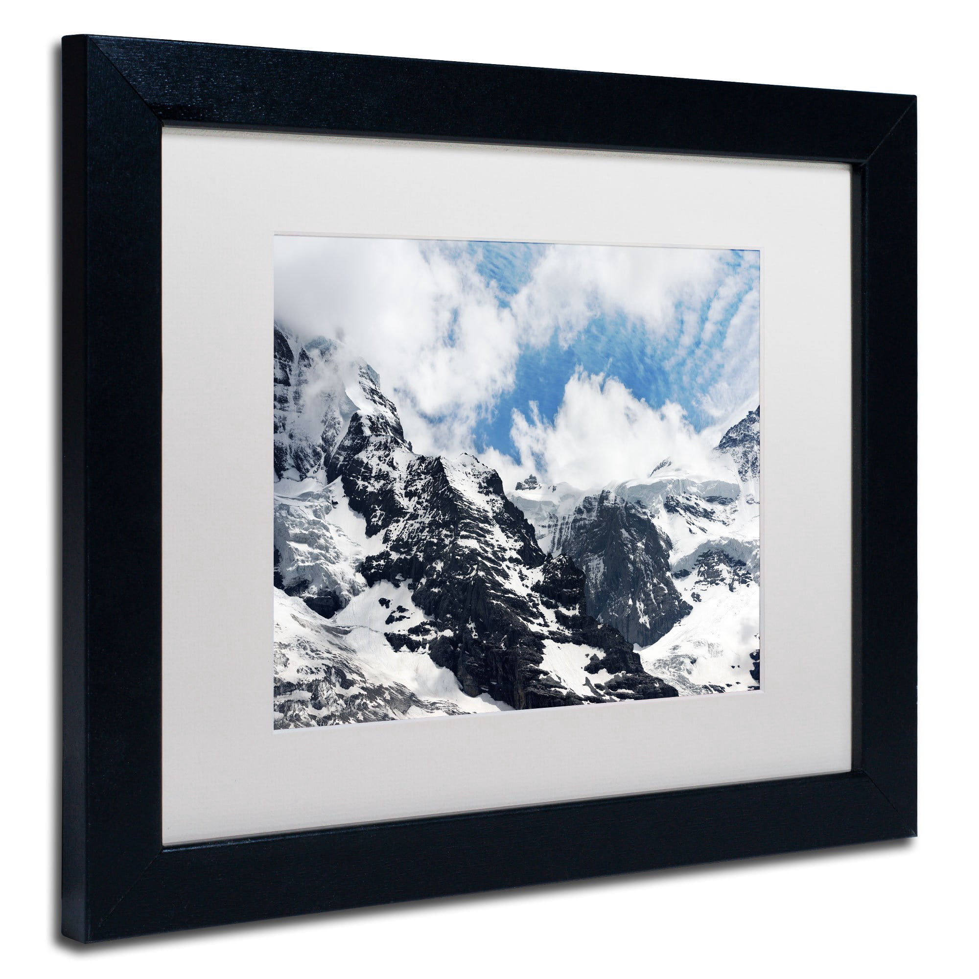 Trademark Fine Art "Jungfraujoch Switzerland" Canvas Art by Philippe Sainte-Laudy, White Matte, Black Frame