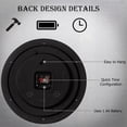 thumbnail image 3 of Decorative Classic Red Round Wall Clock For Living Room, Kitchen, Dining Room, Plastic, 3 of 3