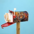 thumbnail image 6 of Yiaed Colorful Plant Tiger Print Mailbox Covers, Magnetic Mailbox Cover, Mail Box Covers for Garden Outdoor Decor Box Covers-21x18 in, 6 of 8