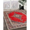 thumbnail image 2 of Ahgly Company Indoor Rectangle Traditional Camel Brown Medallion Area Rugs, 3' x 5', 2 of 6