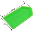 thumbnail image 2 of Plastic Bead Tray 3.54 x 1.85 inches Green Diamond Tray Art Diamond Painting Tray DIY Storage Handicraft Tool 24 Pieces (Green), 2 of 5