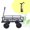 Black, variant on Kumix 600 Lbs Steel Garden Cart, Heavy Duty Garden Wagon Cart Pullable on Wheels, Metal Yard Utility Wagon Carts with 10" All Terrain Tires, Mesh Removable Sides and 180°Rotating Handle, Black&Yellow