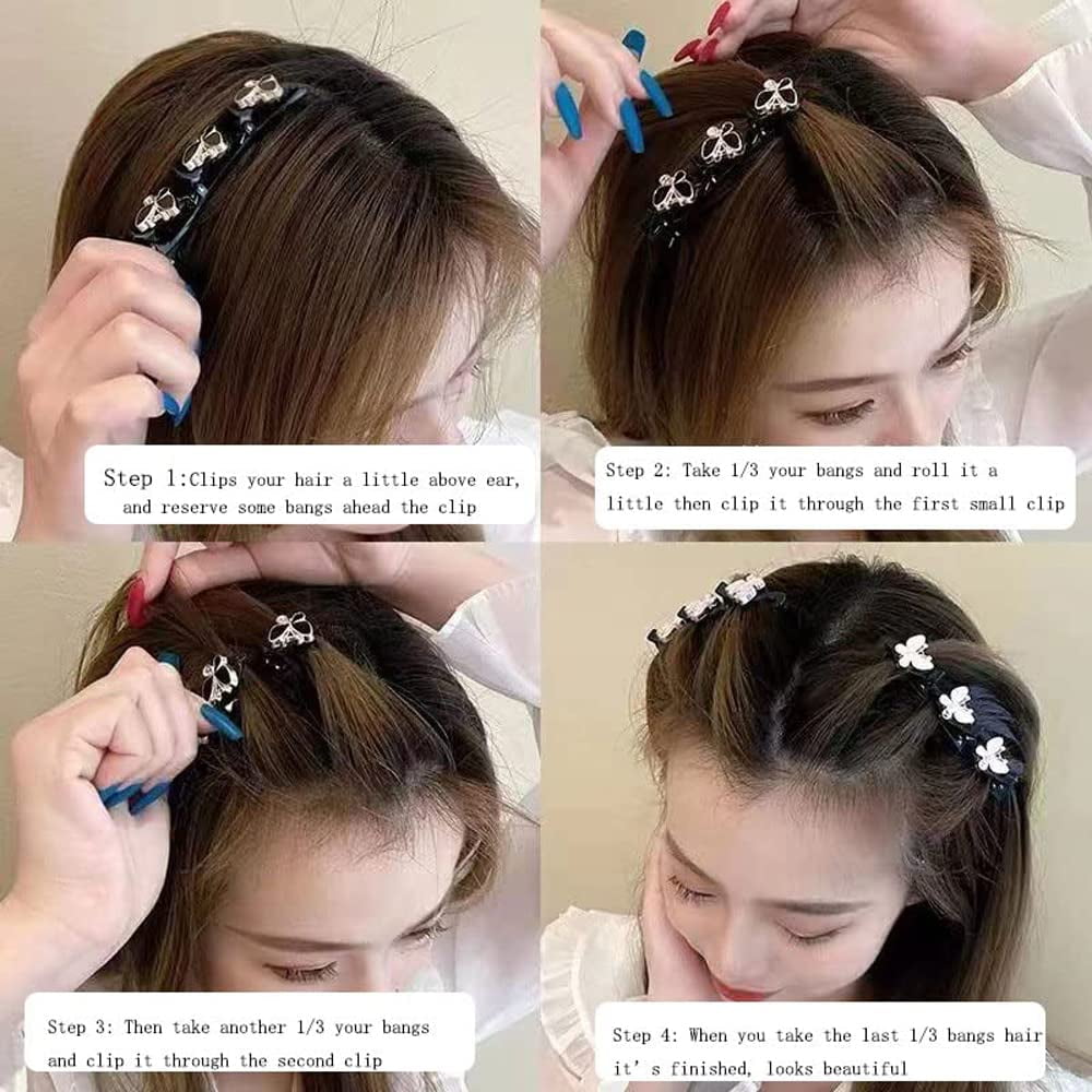 Strong Grip Black Mini Hair Claw Clips Design Hairstyles - Temu