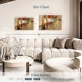 thumbnail image 4 of Elephant Stock Melody For Guitar And Sax Wall Art - Horizontal Canvas Wall Art - Living Room Wall Decor - Abstract Canvas - Beige And Yellow Decor By Silvia Vassileva - 36" x 24", 4 of 8