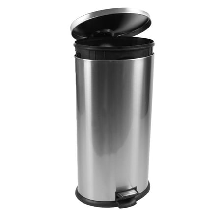 Better Homes & Gardens 7.9 Gallon Trash Can Stainless Steel Oval Kitchen Trash Can