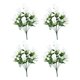 thumbnail image 2 of 4 piezas de rosas artificiales para decoración de mesa, ramo floral decorativo para jardín y hogar., 2 of 8