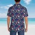 thumbnail image 4 of Fuzoiu Underwater Animals Print Hawaiian Shirt for Men, Summer Beach Casual Short Sleeve Button Down Shirts, Men’s Beach Summer Shirts with Pocket,XX-Large, 4 of 7