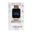 thumbnail image 4 of iTech Fusion Fitness Women and Men Metal Mesh Strap Square Smartwatch, 4 of 4