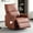 Brown, variant on Gewnee 29.13"Power Rocking Recliner Chair,360°Swivel Recliner Chair with USB & Type-C Ports,Adjustable Reclining Positions,PU Swivel Recliner for Living Room,Office,Bedroom.Brown