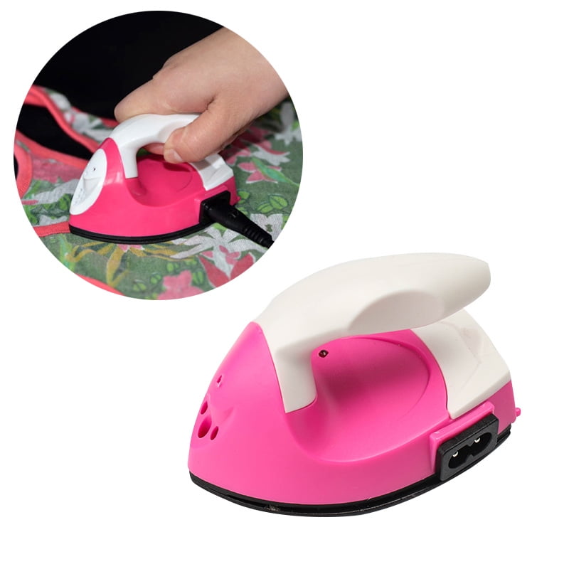 Clothing Iron Fast Heating Non-Stick Soleplate Sewing Iron Portable Mini Iron Travel Ironing for Clothes Crafts