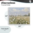 thumbnail image 4 of Stupell Industries French Country Neutral Wildflower Field in Bloom White Framed Giclee Art, 30 x 24, by LSR Design Studio, 4 of 8