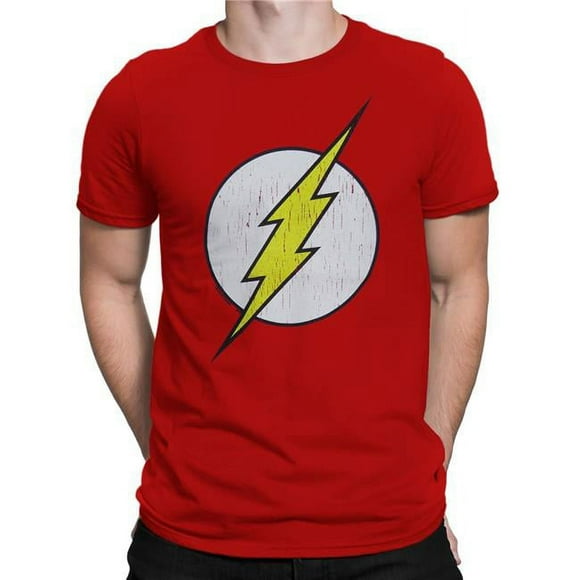 Flash tsflashdistsymM Flash Distressed Symbol Mens T-Shirt - Medium