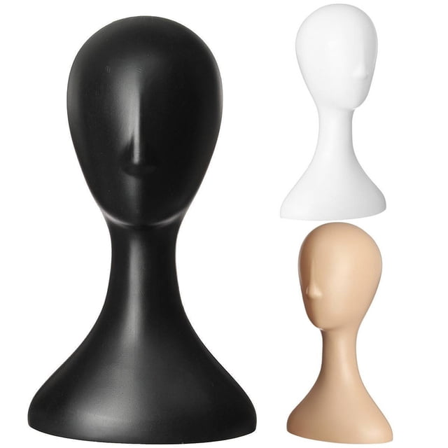 Flmtop Pro Female Plastic Abstract Mannequin Manikin Head Model Wig Hair Display Stand