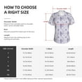 thumbnail image 4 of Uemuo Bouquet and Lavender Flowers Printed Women's Classic V-Neck T-Shirt - Soft, Breathable, Moisture-Wicking, Perfect for Casual, Office, Travel, and Everyday Wear-Small, 4 of 5