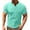 Mint Green, variant on Men's Henley Shirts Short Sleeve Casual Basic Henley Tee Summer Button Lightweight Stretch T Shirts