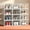 White, variant on 6/12/24pcs Clear Stackable Shoe Boxes w/Lid, Foldable Sneaker Storage Organizer for Entryway & Bedroom, Space Saving