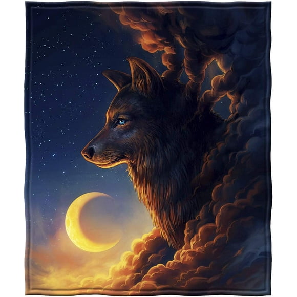 Wolf Print Blankets