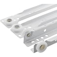 thumbnail image 1 of (1 Pairs，35cm) Drawer Slides-Drawer Slides-Kitchen Sliding Drawer Slides-Drawer Slides-Sliding Rail-White Steel Partial Extension Slide, 1 of 4