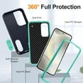 thumbnail image 4 of JTCASES for Samsung Galaxy S24 Plus 5G Case, Galaxy S24 Plus Phone Case with Built in Kickstand, Shockproof/DropProof Military Grade Protective Cover for Galaxy S24 Plus 5G 6.7" 2024, Darkblue/Mint, 4 of 9