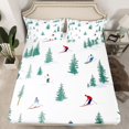 thumbnail image 2 of Feelyou Est Ski Sleep Teen Bed Sheets, Winter Sports King Sheets, 4-Piece, 2 of 7