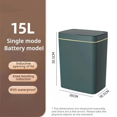 thumbnail image 3 of 2025 New 15L Smart Trash Can Automatic Touchless Sensing Trash Can Waterproof Bathroom Kitchen Bedroom Trash Can., 3 of 6