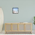 thumbnail image 3 of Stupell Industries Minimal Beach Chairs View Landscape Painting Black Floater Framed Canvas Art Print Wall Art, 18 x 18, 3 of 10