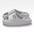 thumbnail image 2 of Massage Bubble Slippers for Women Men Nonslip Quick Drying EVA Shower Shoes Cloud Slides Platform Sandals Gray Size 8, 2 of 4