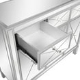thumbnail image 6 of Mirrored TV Stand for TVs up to 48 Inch, Mirrored Entertainment Center, Silver TV Console Cabinet with 3 Drawers and 3 Doors Cabinet, for Living Room, Bedroom (40"W x 15.7"D x 35.5"H), 6 of 9