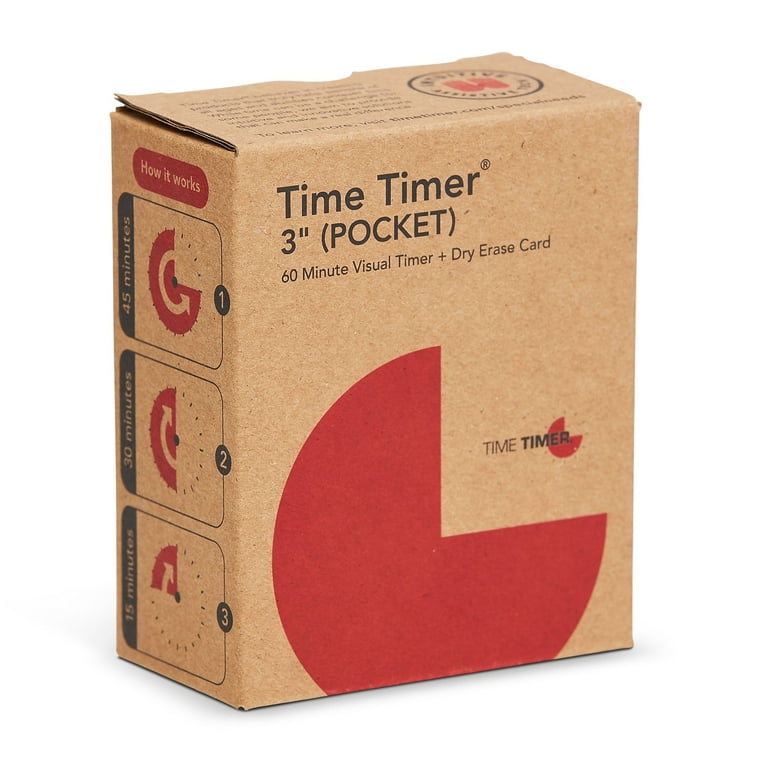 Time Timer® Original 3 Pocket, 60 Minute Timer
