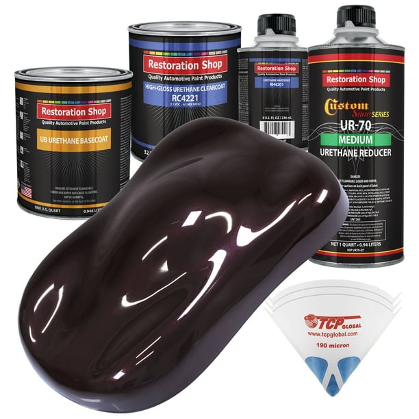 Black Cherry Pearl Quart URETHANE BASECOAT CLEARCOAT Car Auto Body