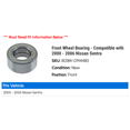 thumbnail image 2 of Front Wheel Bearing - Compatible with 2000 - 2006 Nissan Sentra 2001 2002 2003 2004 2005, 2 of 2