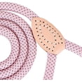 thumbnail image 3 of Dog Rope Leash 6 FT with Genuine Leather Tip, Reflective Rope Leash for Medium Large Dogs (Pink, 72 Inch), 3 of 6