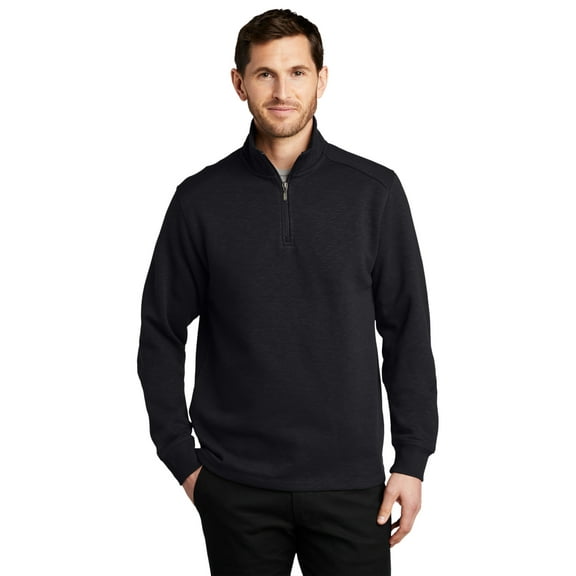 Port Authority F295 Slub Fleece 1/4-Zip Pullover, Mens Hoodies and Sweatshirts