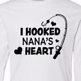 thumbnail image 4 of Inktastic I Hooked Nana's Heart with Fishing Rod Long Sleeve Youth T-Shirt, 4 of 5